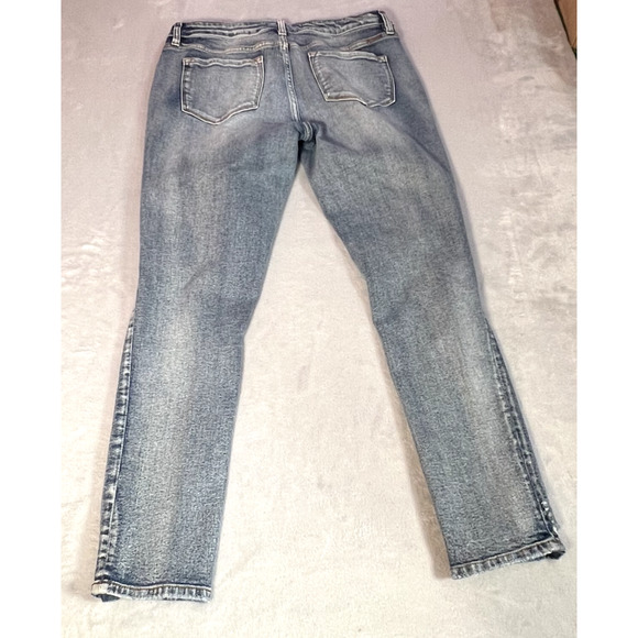 KanCan For Maurices Jeans Womens Size 28 Blue Denim Distressed Mid Rise Skinny - Picture 6 of 12